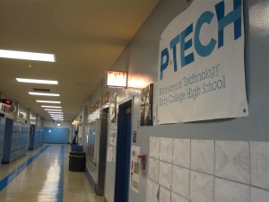 Only about 30 percent of P-Tech's students have qualified to take college courses so far. (Photo by Rula Al-Nasrawi)