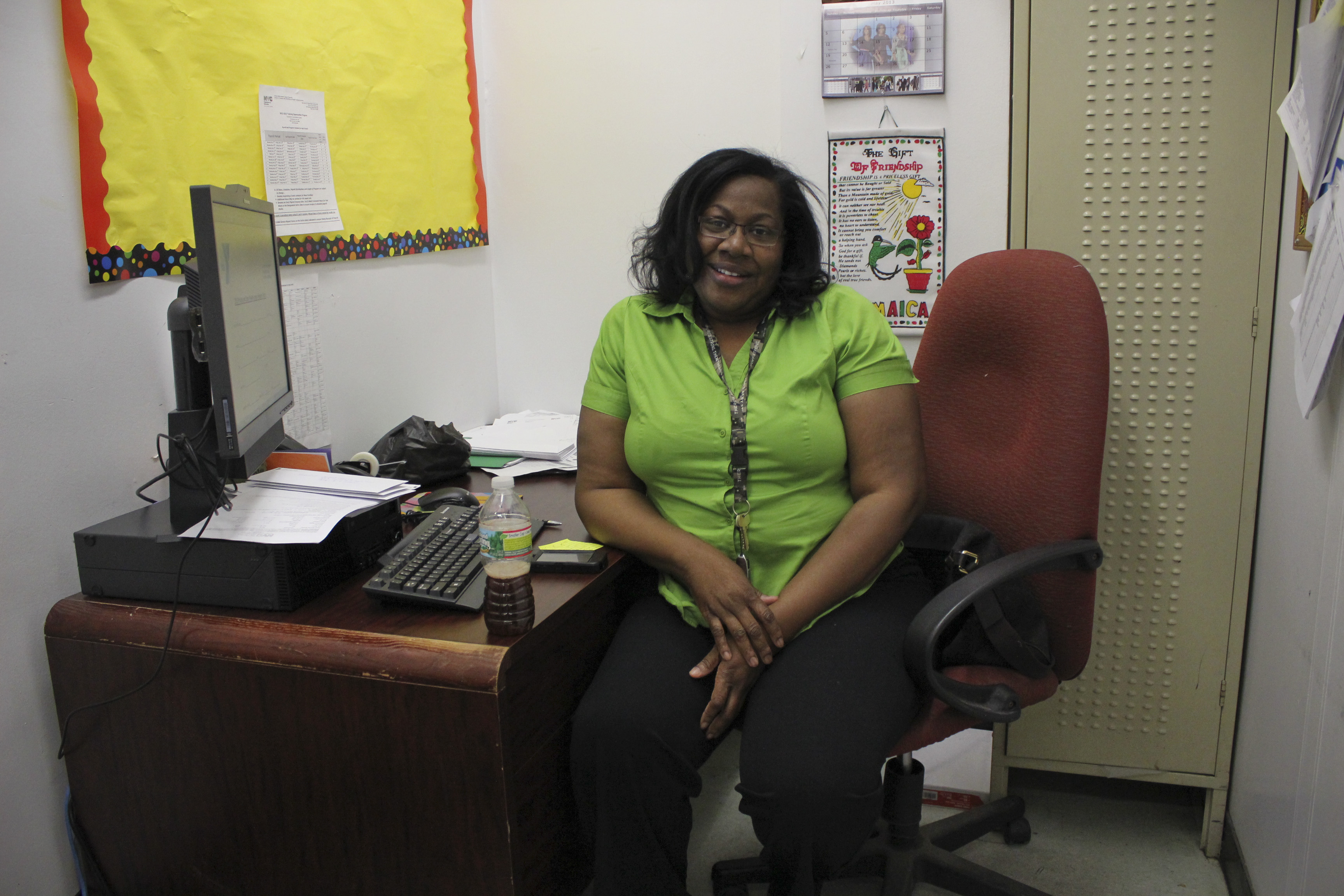 9th and 11th grade guidance counsellor Sabrina Cochran in her office at Bread & Roses.