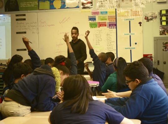A TFA fellow, Gill has been teaching for nearly 3 years now. He teaches sixth-grade math and seventh-grade literacy  